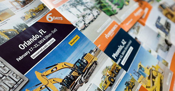 Ritchie Bros. markets your equipment to the world with targeted multi-lingual print, online, and radio advertising