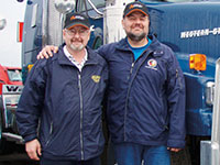 The Larabie brothers of Larbabie trucking contracted Ritchie Bros. to sell 150 trucks and trailers at the end of a large project. The Larabie brothers of Larbabie trucking contracted Ritchie Bros. to sell 150 trucks and trailers at the end of a large project.